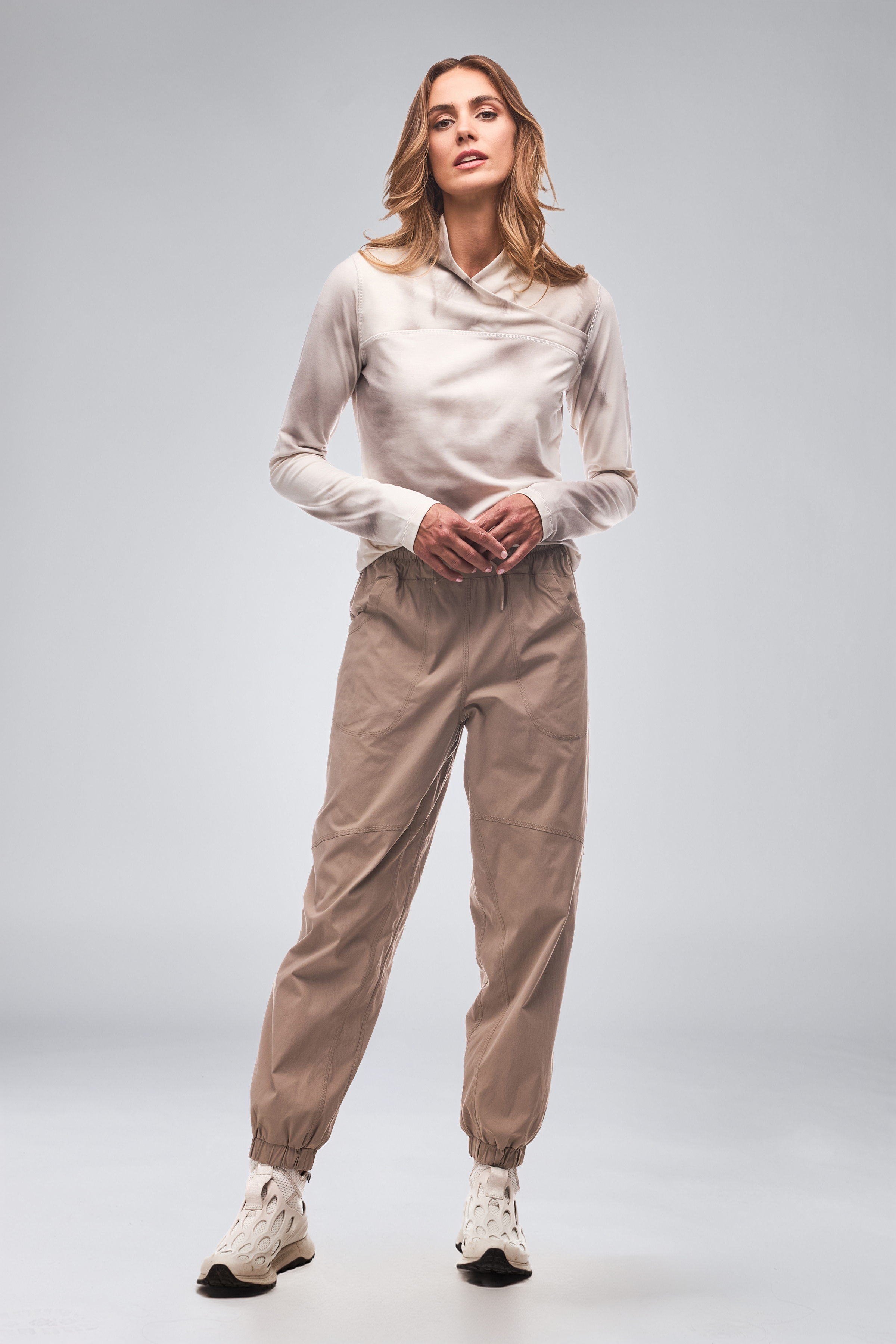 INDYEVA Strika IV Long Sleeve Top - Dusty Cloud Print