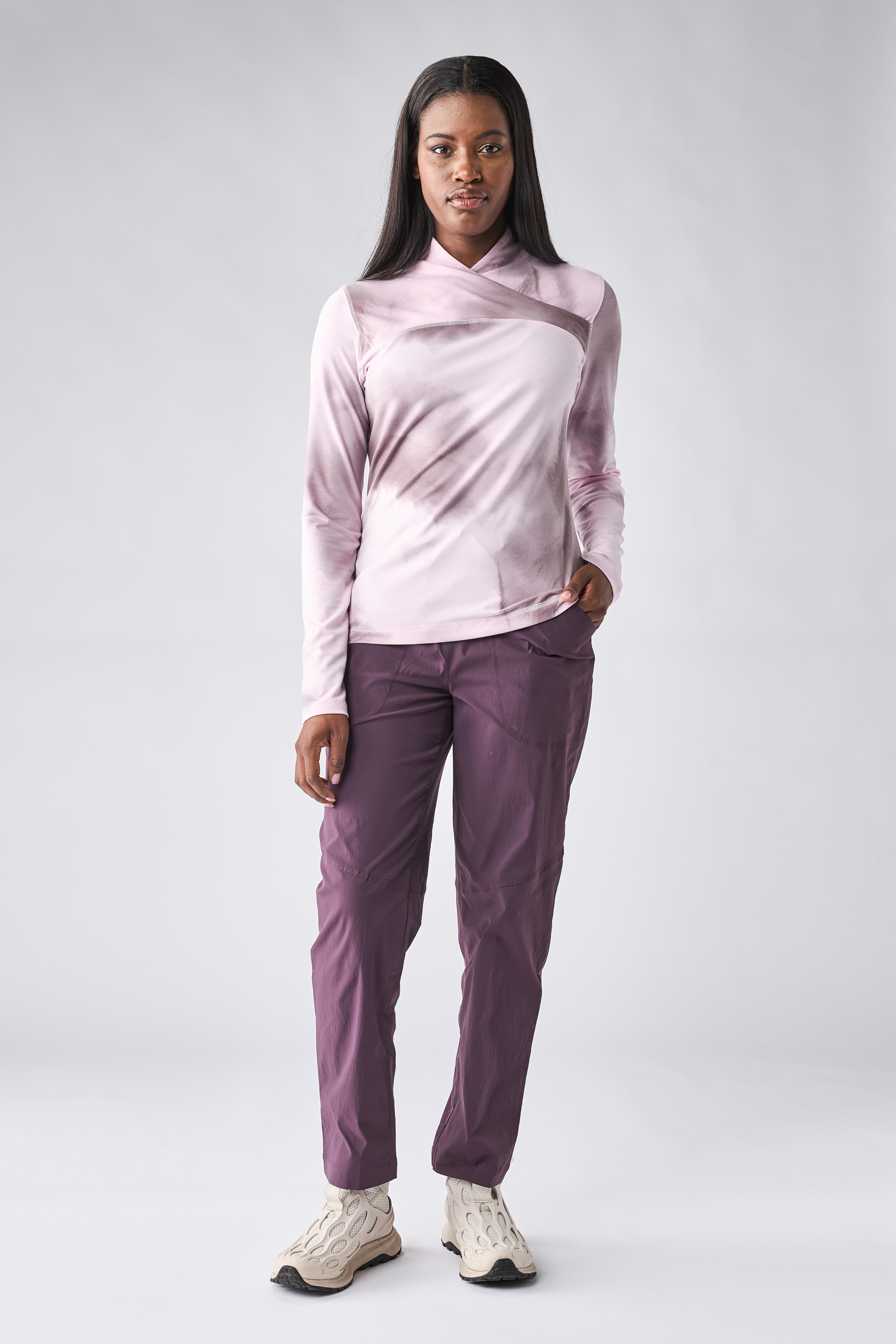 INDYEVA Strika IV Long Sleeve Top - Dragee Cloud Print