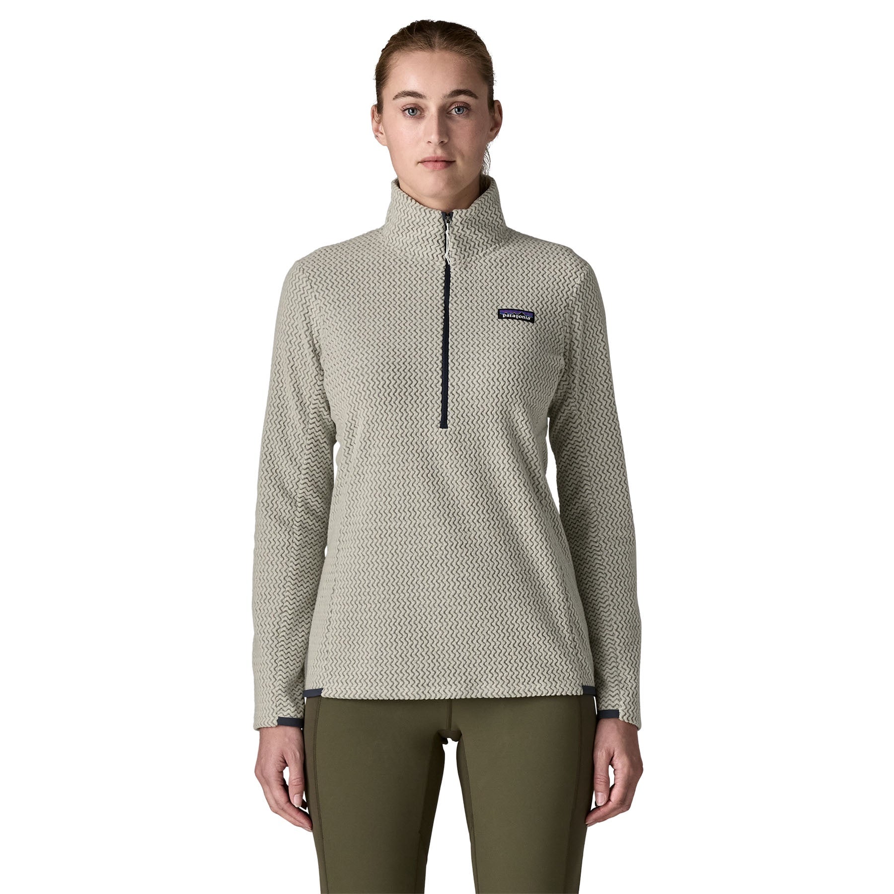 PATAGONIA Women's R1 Air Zip Neck - Birch White