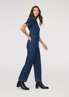 DU/ER Women's Performance Denim Short Sleeve Jumpsuit