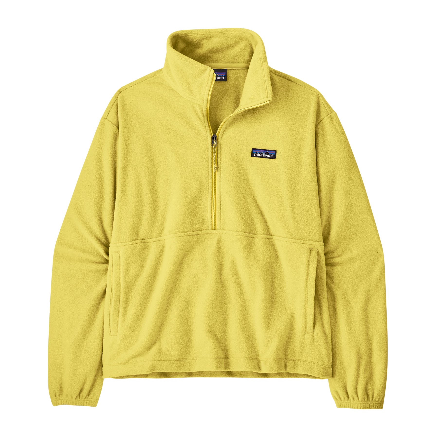 PATAGONIA Women's Micro D 1/2 Zip Fleece Pullover - Lemon Zest