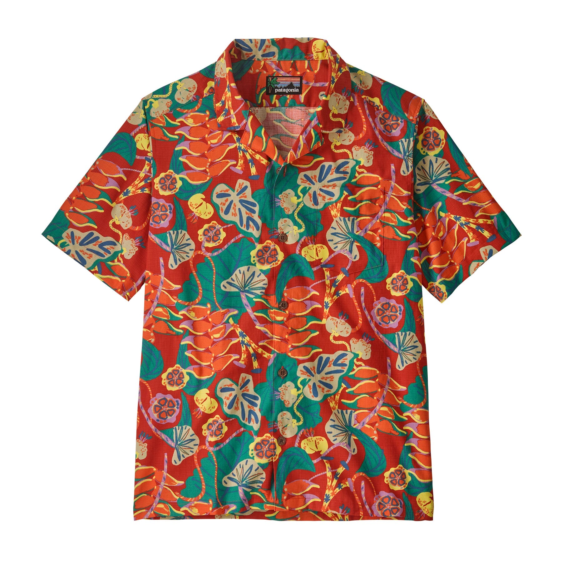 PATAGONIA Men's Tidal Threads Camp Shirt - Tropiclimb: Hot Ember
