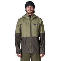 PATAGONIA Men's Boulder Fork Rain Jacket - Forge Grey w/River Rock Green