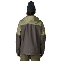 PATAGONIA Men's Boulder Fork Rain Jacket - Forge Grey w/River Rock Green