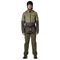 PATAGONIA Men's Boulder Fork Rain Jacket - Forge Grey w/River Rock Green
