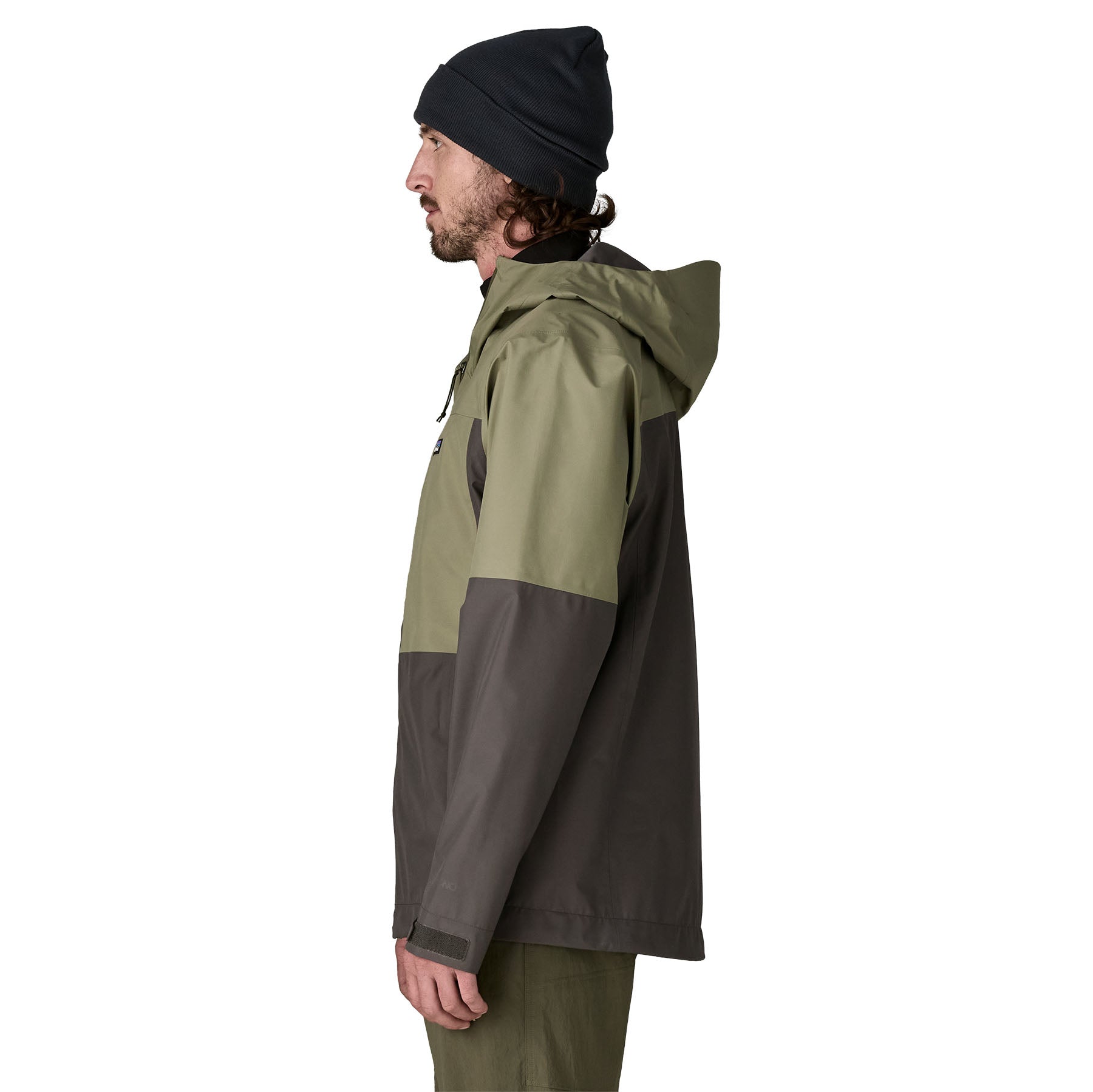 PATAGONIA Men's Boulder Fork Rain Jacket - Forge Grey w/River Rock Green