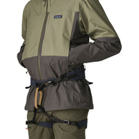 PATAGONIA Men's Boulder Fork Rain Jacket - Forge Grey w/River Rock Green