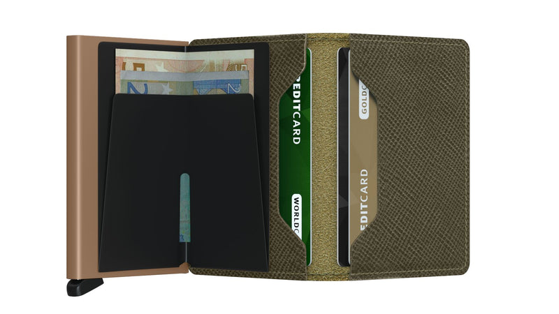 SECRID Slimwallet - Saffiano Olive