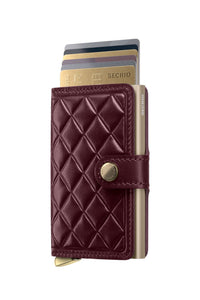 SECRID PREMIUM Miniwallet Emboss Diamond - Bordeaux