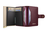 SECRID PREMIUM Miniwallet Emboss Diamond - Bordeaux