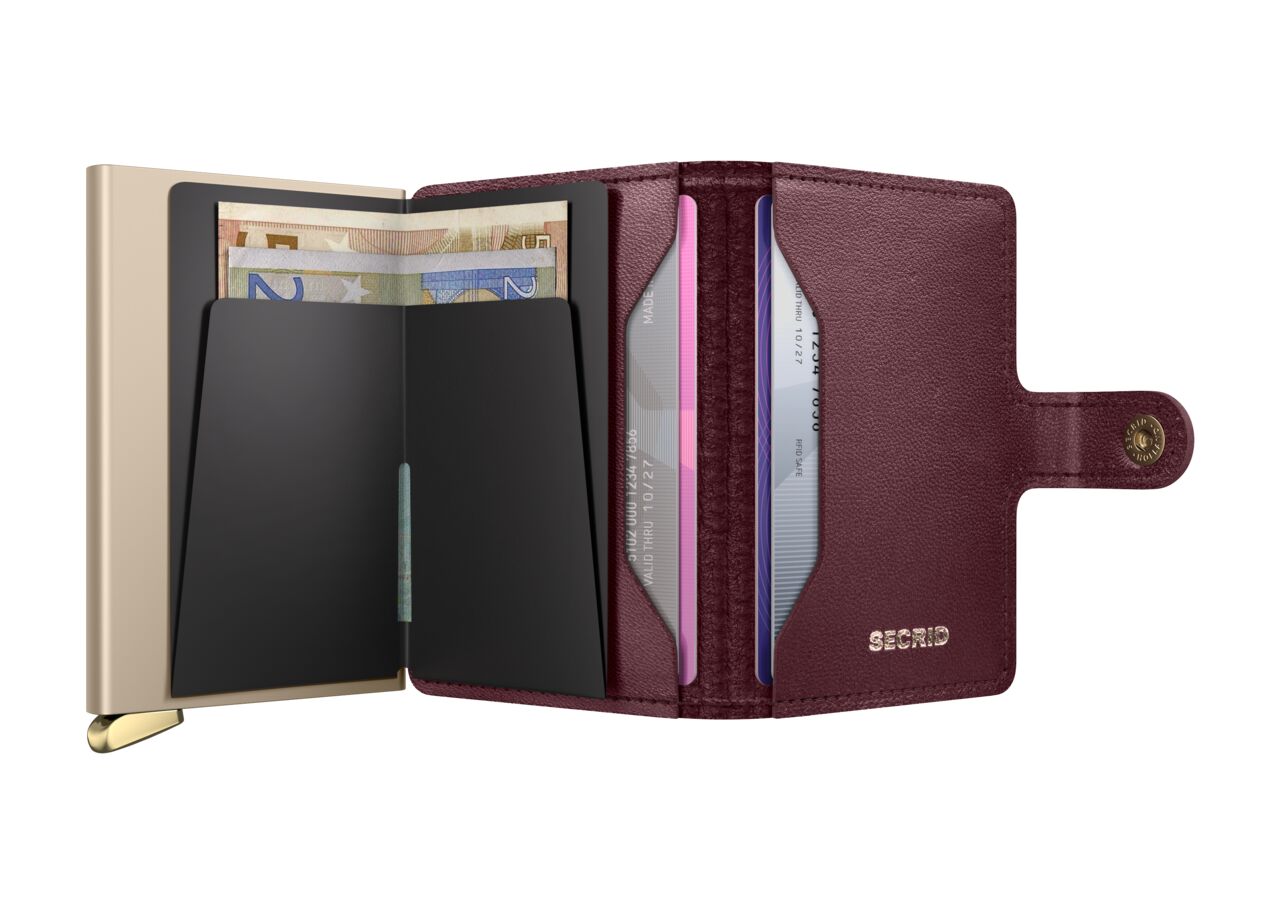SECRID PREMIUM Miniwallet Emboss Diamond - Bordeaux