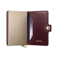 SECRID PREMIUM Miniwallet Emboss Diamond - Bordeaux