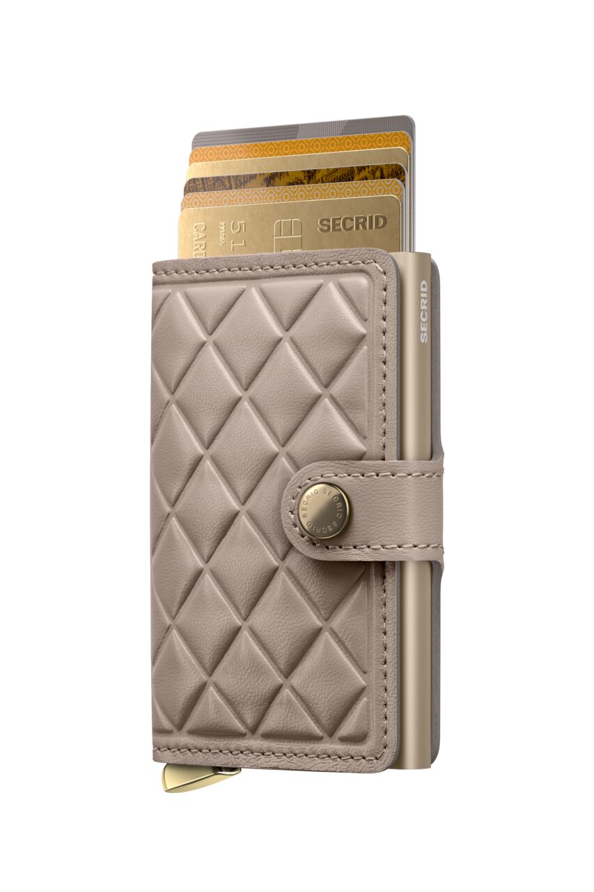 SECRID PREMIUM Miniwallet Emboss Diamond - Chalk