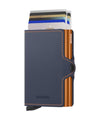 SECRID Twinwallet Matte - Nightblue - Orange