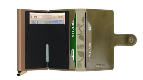 SECRID Miniwallet - Stitch Floral - Olive