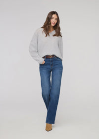 DU/ER Women's Performance Denim + High Rise Straight