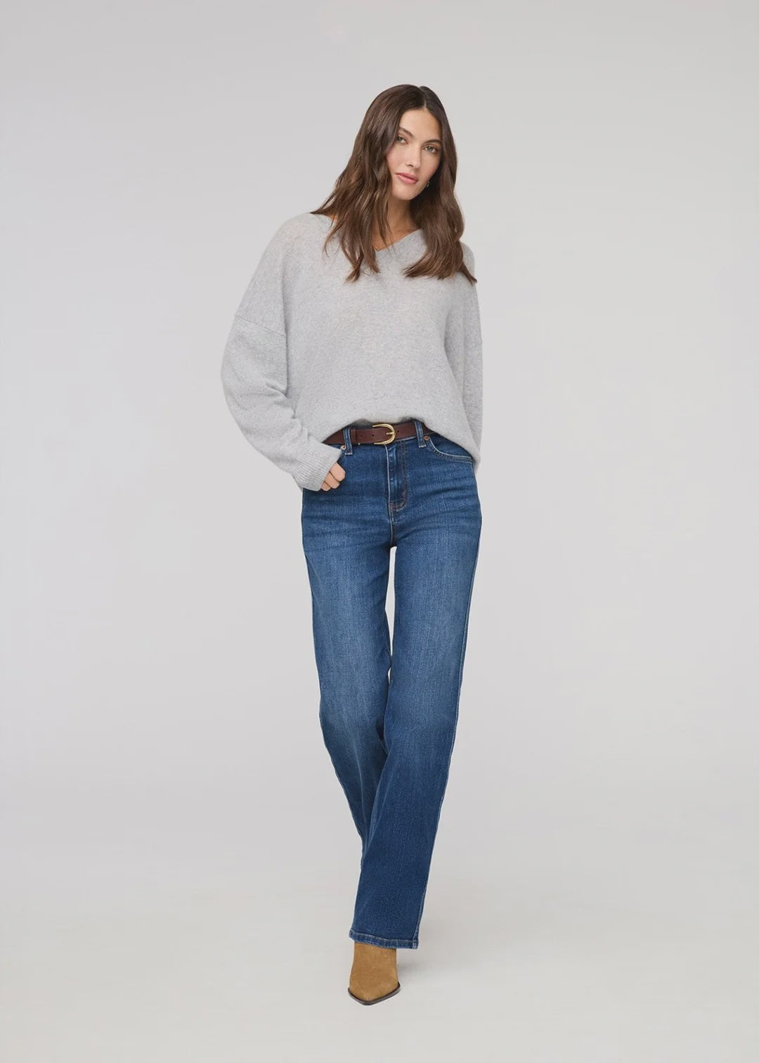 DU/ER Women's Performance Denim + High Rise Straight