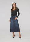 DU/ER Women's Performance Denim Slit Skirt