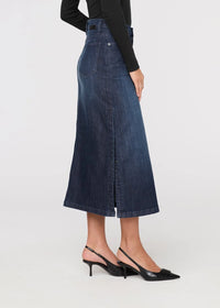DU/ER Women's Performance Denim Slit Skirt