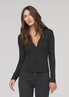 DU/ER Women's Ribbed Pima Fitted Button Down