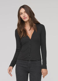 DU/ER Women's Ribbed Pima Fitted Button Down
