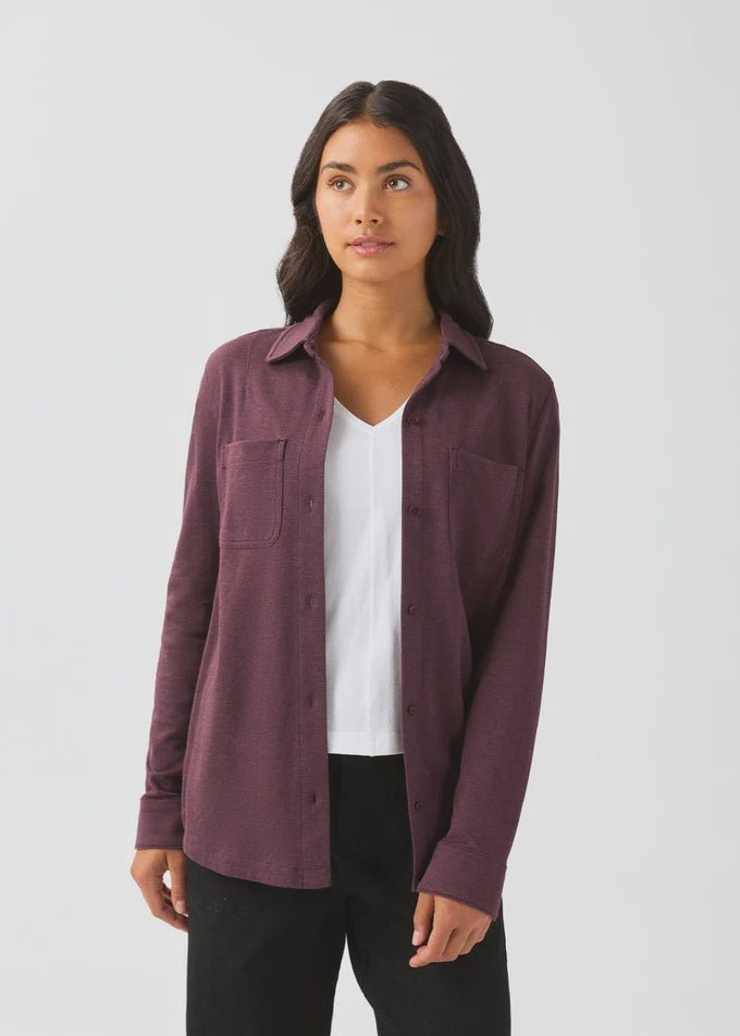 DUER Women's Performance Flannel Lite Two-Pocket Shirt - Chestnut