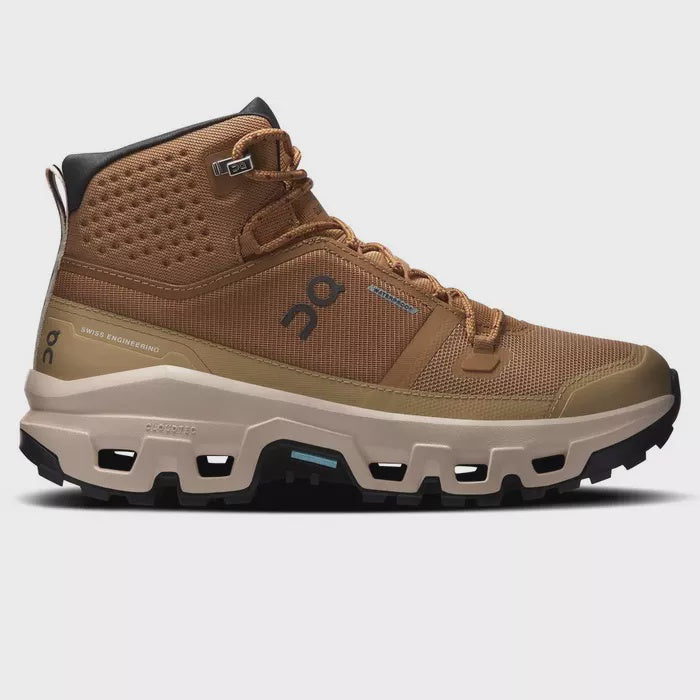 ON RUNNING Women's Cloudrock Mid Waterproof - Sphinx|Sand