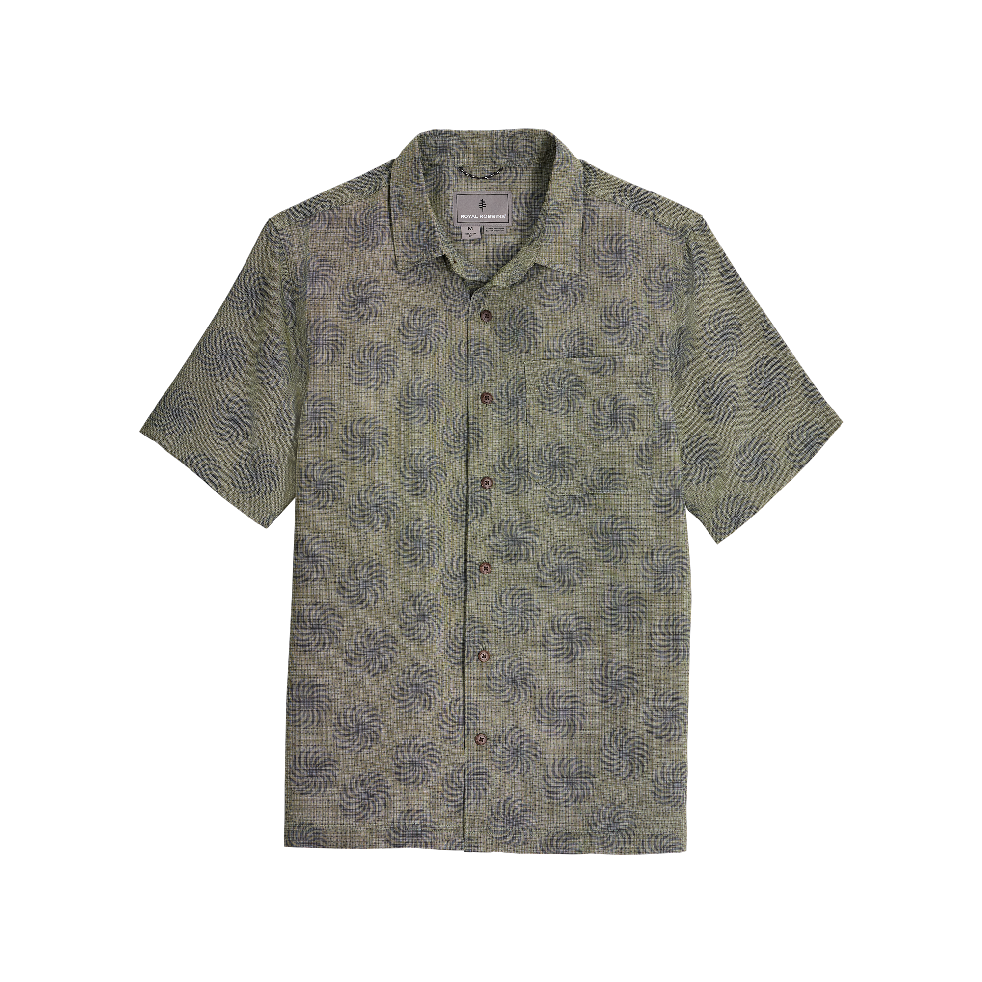ROYAL ROBBINS Men's Camino Pucker S/S - Olive Ray Pt