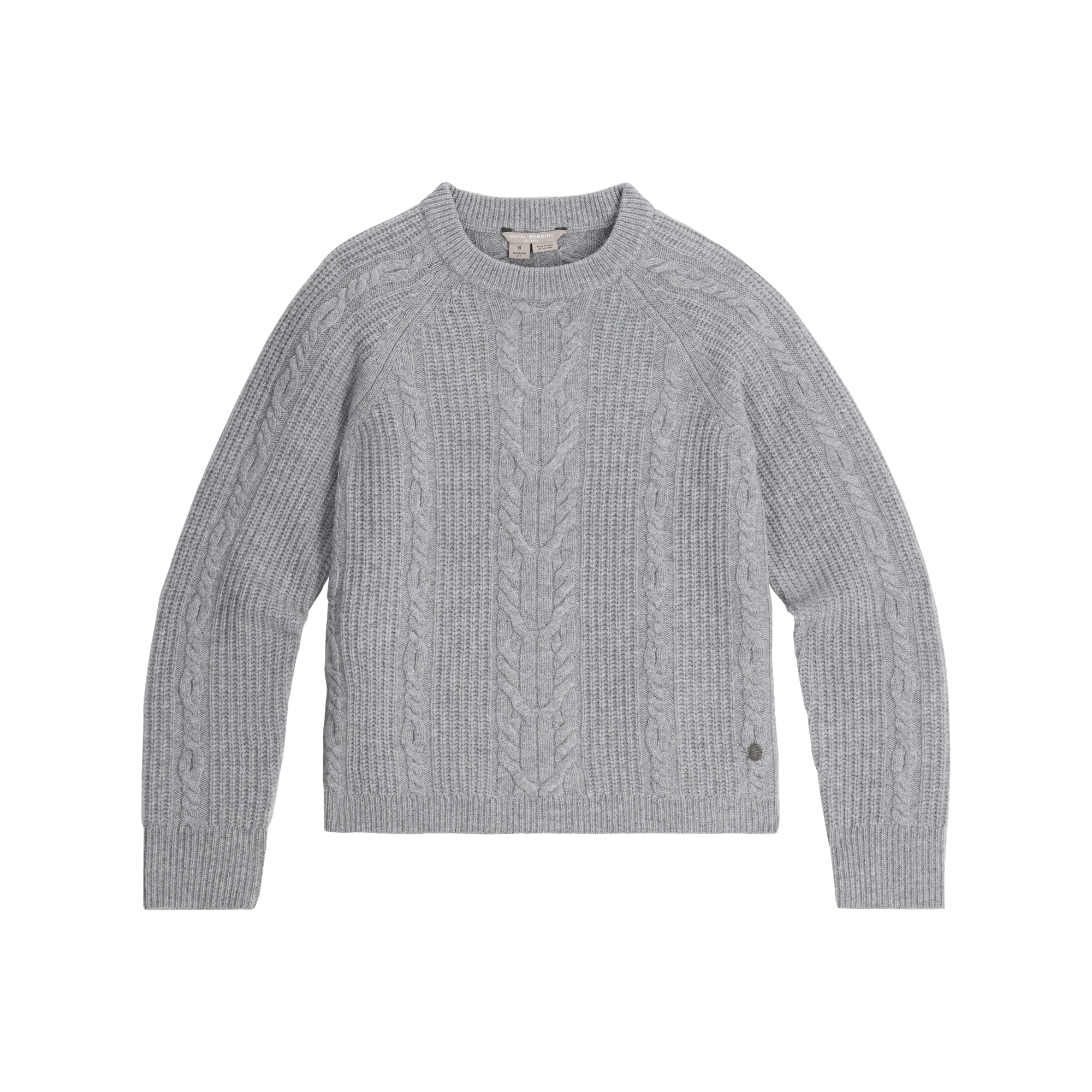 ROYAL ROBBINS Women's Rockcraft Cable Crew - Pelican Heather