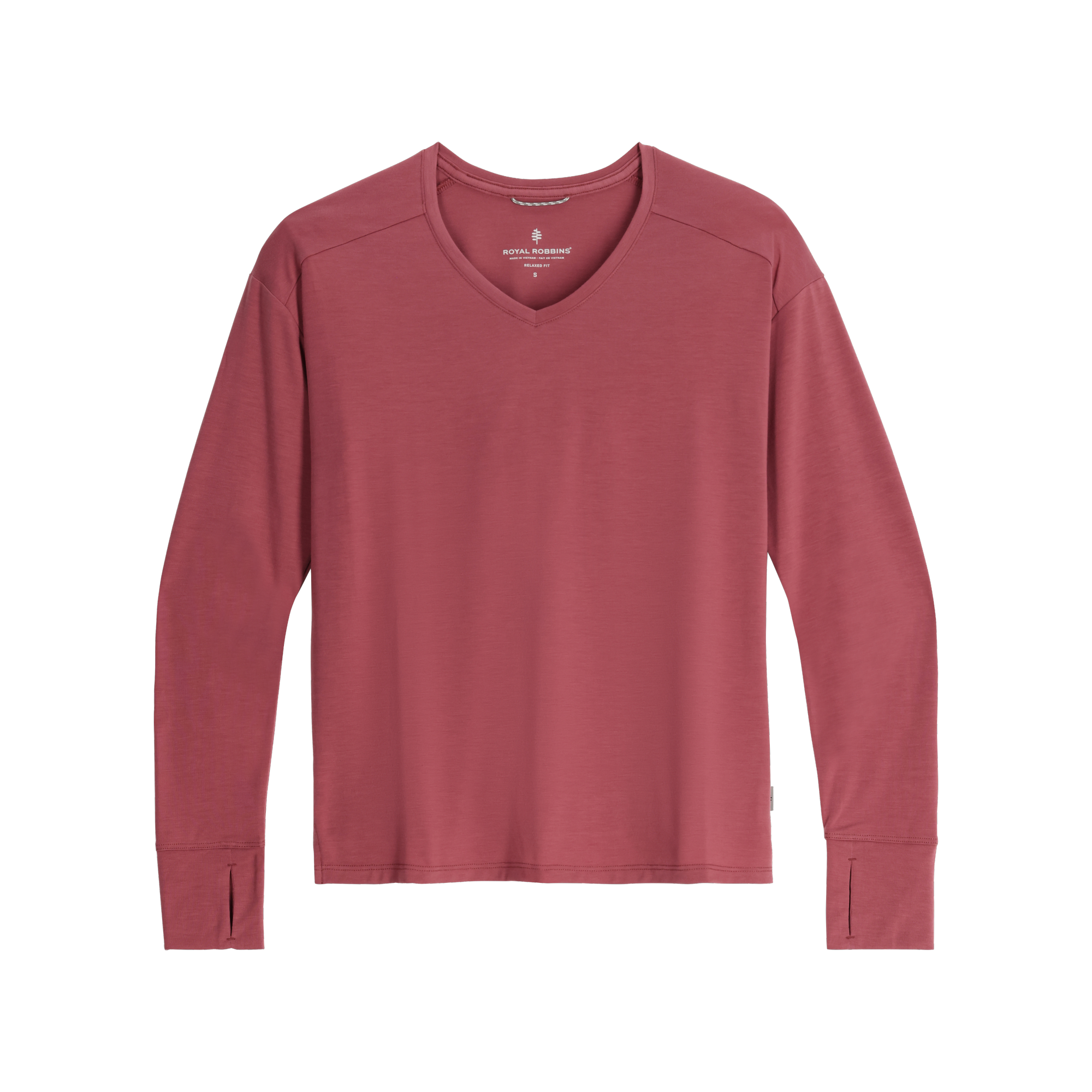 ROYAL ROBBINS Women's Madera V Neck - Wild Rhubarb