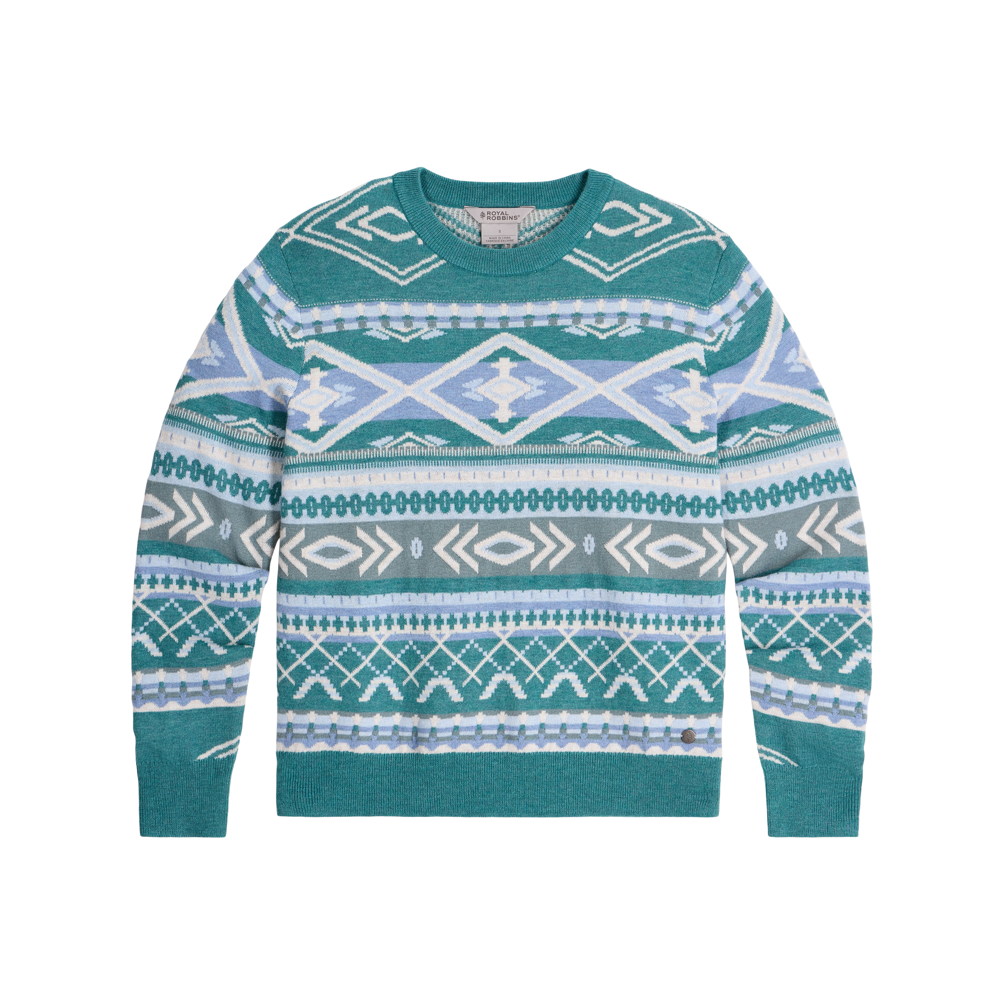 ROYAL ROBBINS Women's Westlands Pullover - Mineral Heather Acacia Print