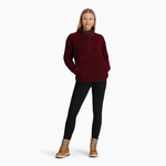 W's Urbanesque Sherpa 1/2 Zip - Burnt Grape