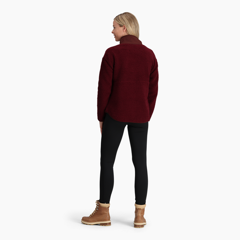W's Urbanesque Sherpa 1/2 Zip - Burnt Grape