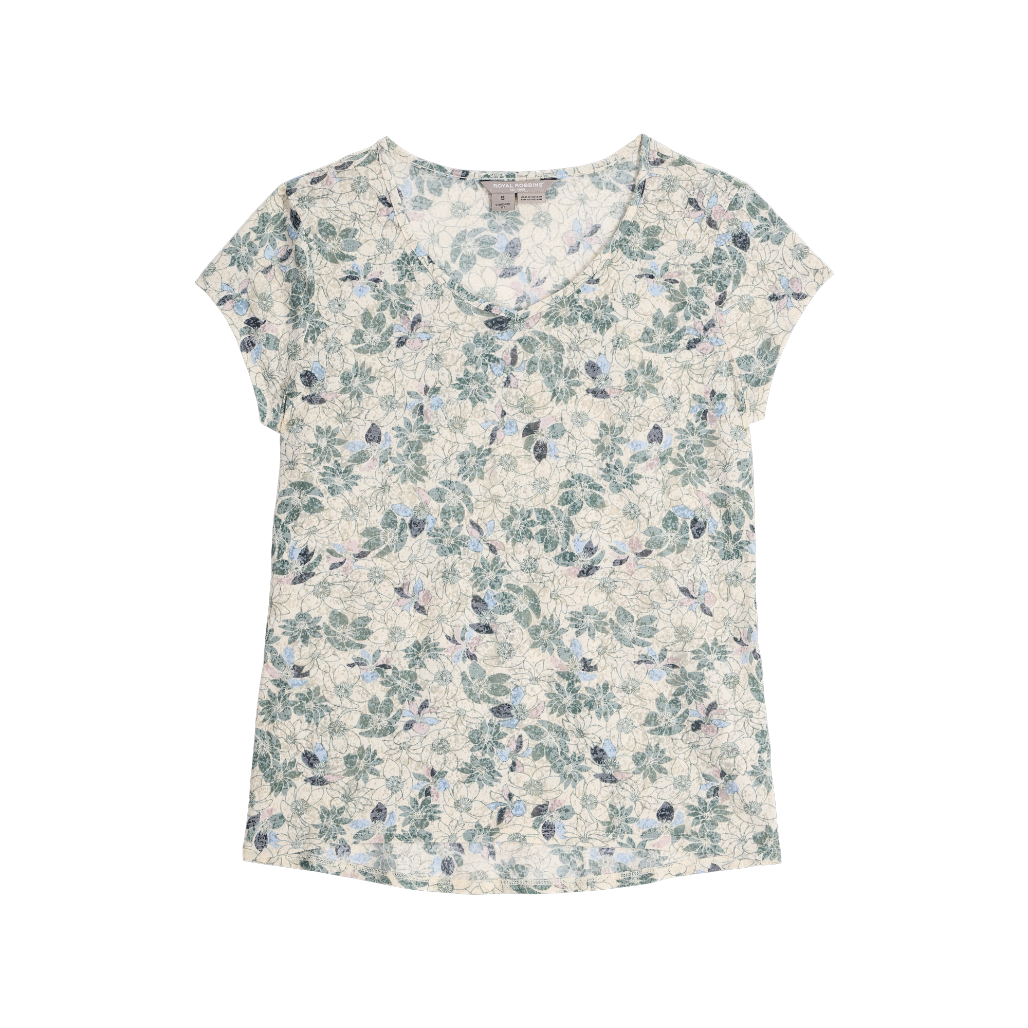 ROYAL ROBBINS Women's Featherweight Tee - Chalk Marigold Pt