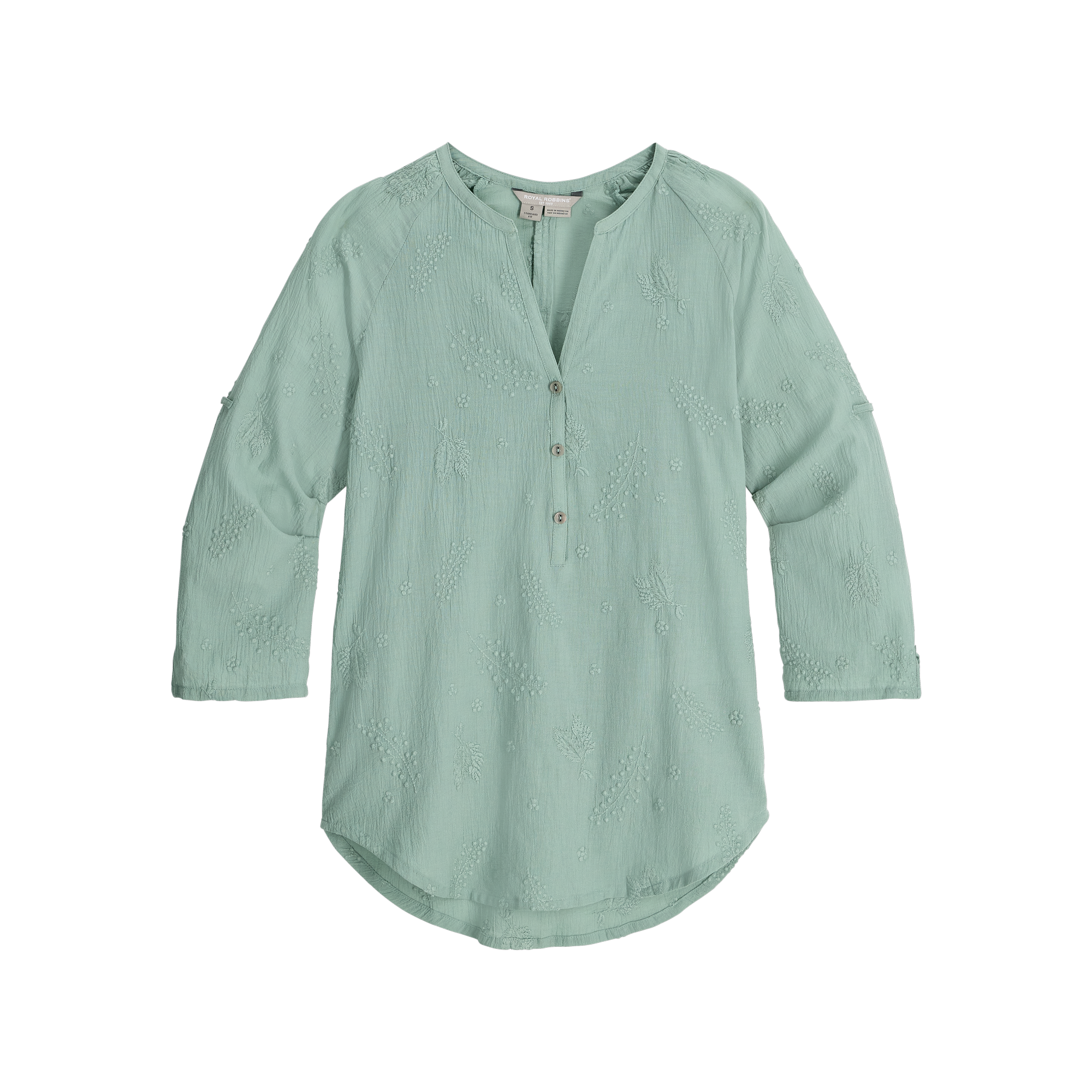 ROYAL ROBBINS Women's Oasis Tunic II 3/4 Sleeve - Sage Leaf