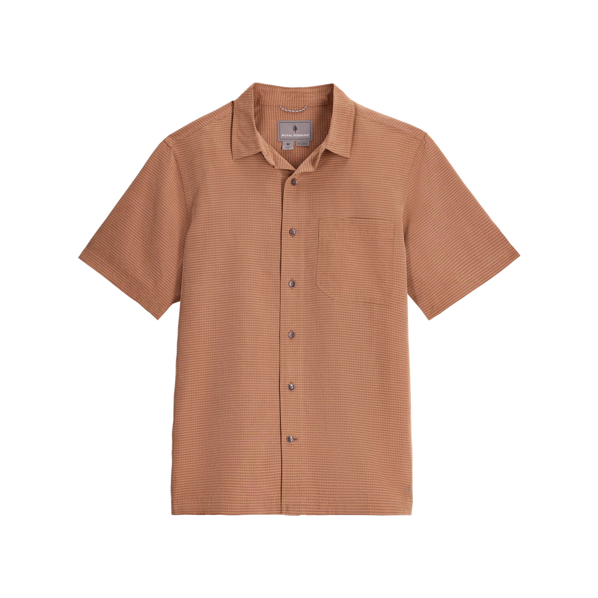 ROYAL ROBBINS Men's Desert Pucker Dry Short Sleeve - Pecan