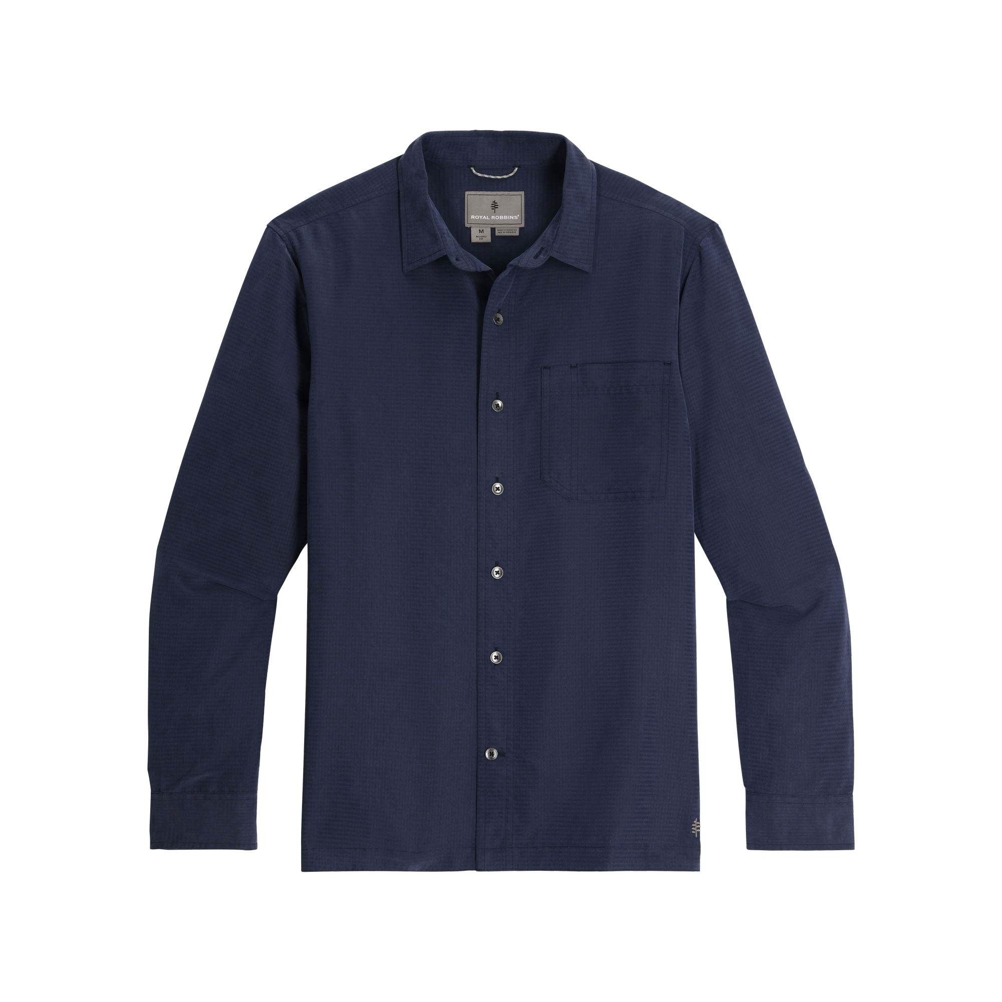 ROYAL ROBBINS Men's Desert Pucker Dry Long Sleeve - Naval