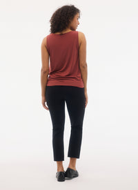 FIG Mayfair Sleeveless Top - Dark Chili