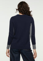 W's Cotton Crew Sweater - Navy
