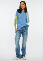 W's Feather Pattern Sweater - Chambray