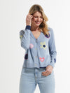 Zaket & Plover -ZP7403U Flowers + Spots Cardi- Jean