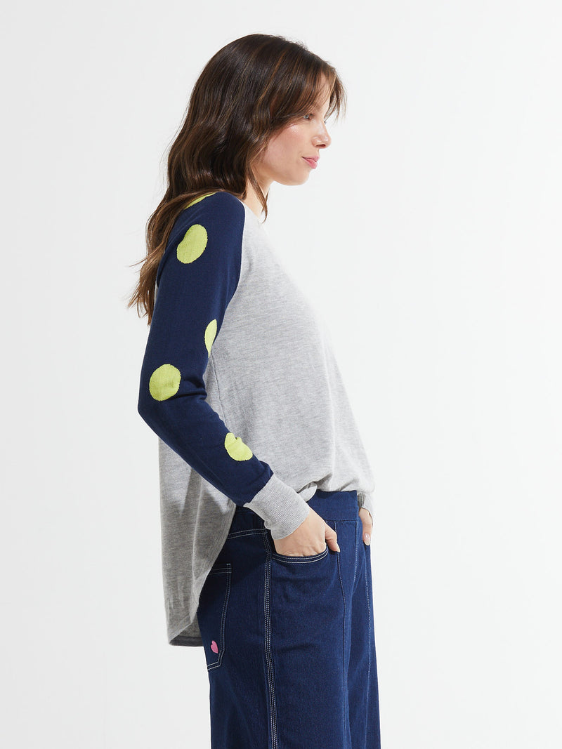 Zaket & Plover - ZP7414U - Spots + Stripes Sweater - Marl