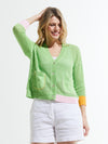 Zaket & Plover - ZP7427U -Holey Cardi  -Lime