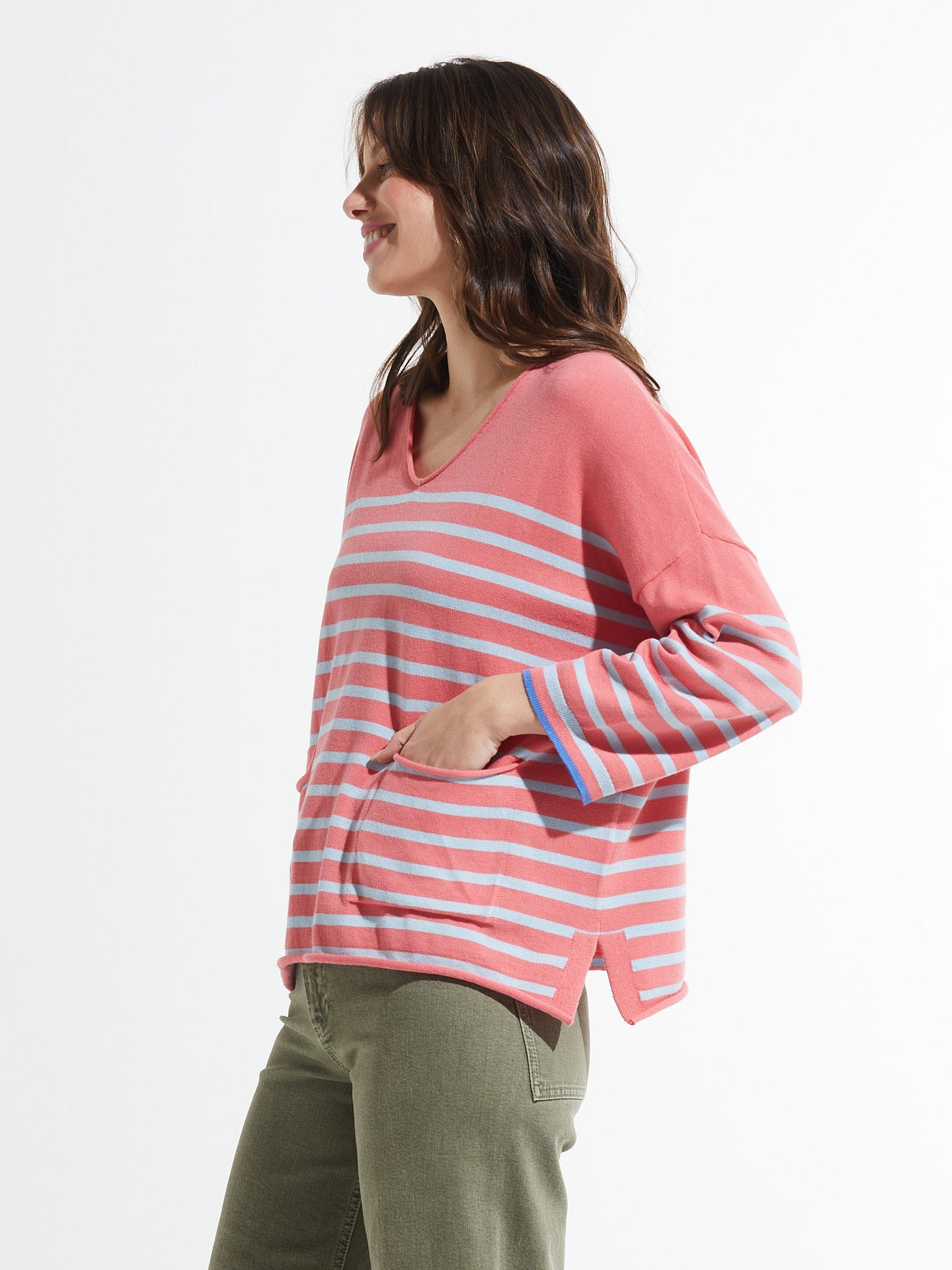 【2plan】Over mellow knit Twist Pattern Two Way Zipper Knit Cardigan CD20 - Korean