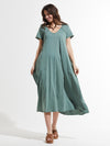 Zaket & Plover - ZP7474U- Maxi V Dress - Sage