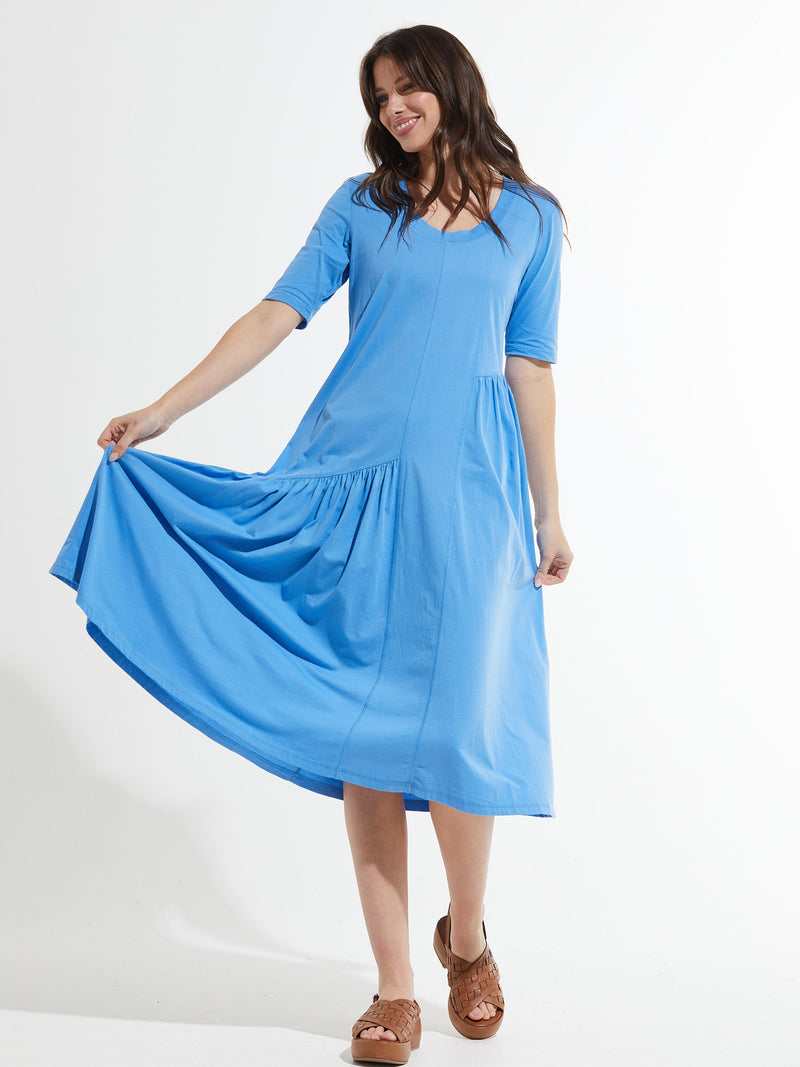 Zaket & Plover - ZP7475U- Maxi Dress - Blue