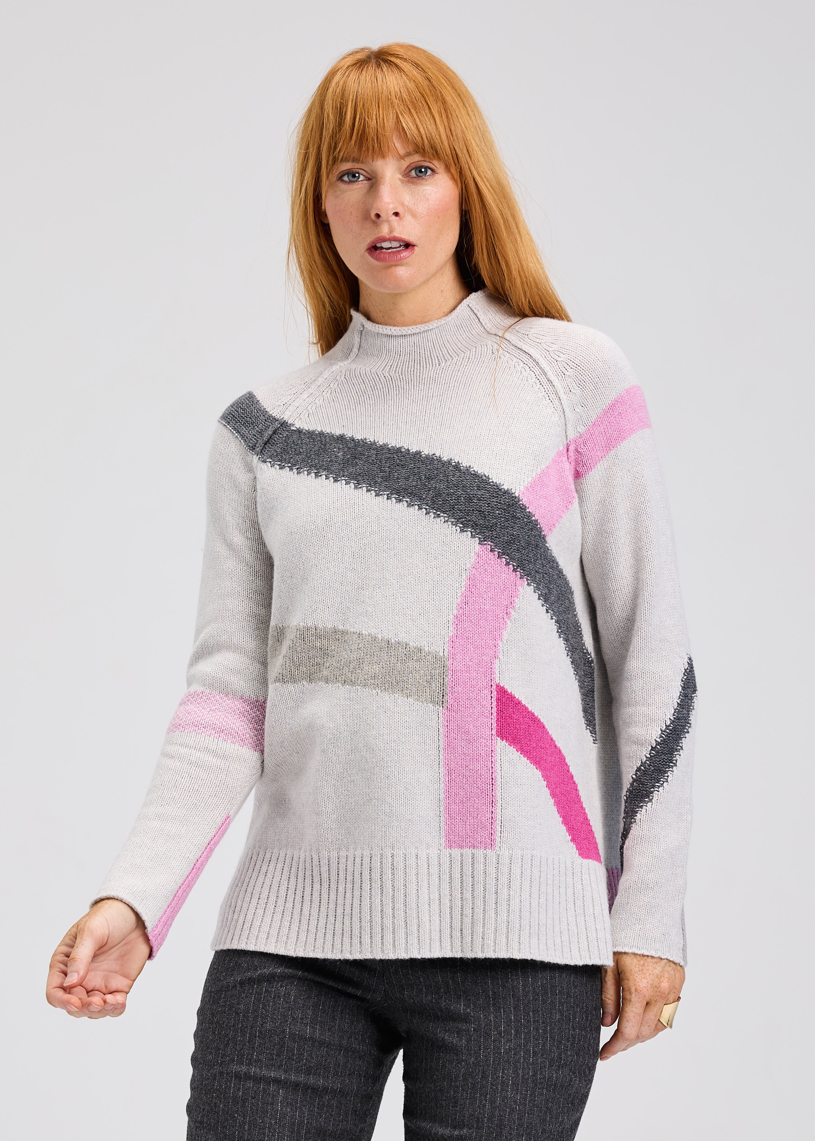 Zaket & Plover ZP7502U Road Map Sweater - Mercury