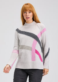 Zaket & Plover ZP7502U Road Map Sweater - Mercury