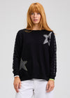 Zaket & Plover ZP7526U Threaded Star Sweater - Black
