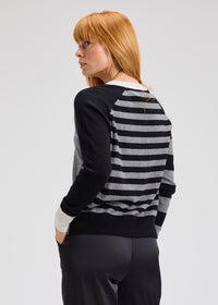 Zaket & Plover ZP7528U Split Cardi - Black